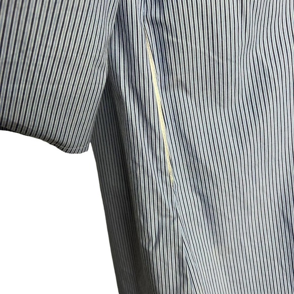 Lucca  Shirt Dress Off Shoulder Blue Striped Nautical Beach Size M‎ - Picture 5 of 11